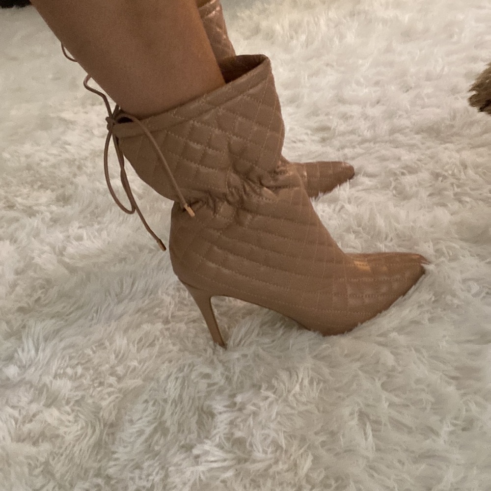 Stylish and cute- these quilted boots were made for walking